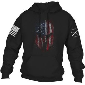 Grunt Style American Spartan 2.0 Unisex Patriotic Pullover Hoodie